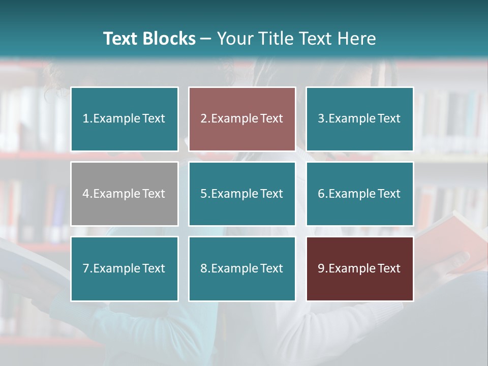 Library Dreadlocks Education PowerPoint Template