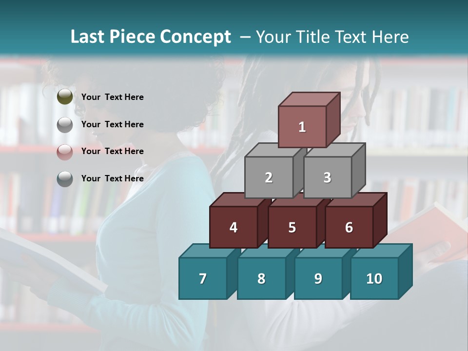 Library Dreadlocks Education PowerPoint Template