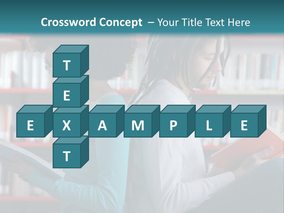 Library Dreadlocks Education PowerPoint Template