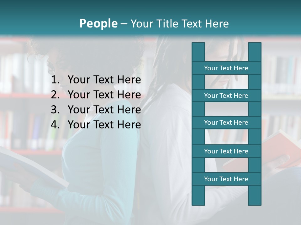 Library Dreadlocks Education PowerPoint Template