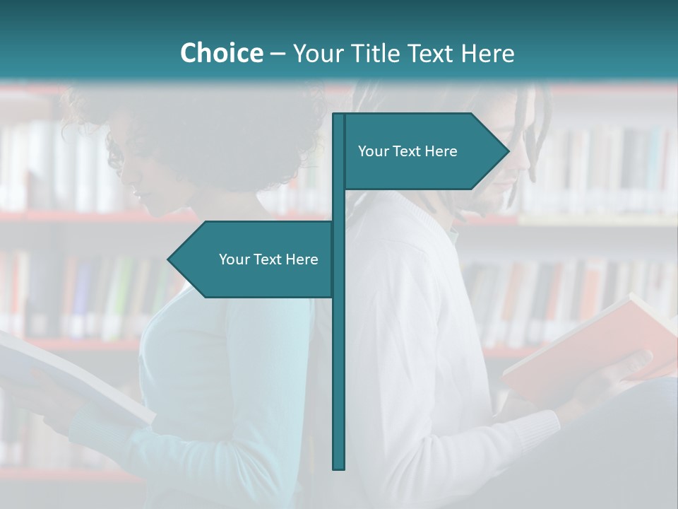 Library Dreadlocks Education PowerPoint Template