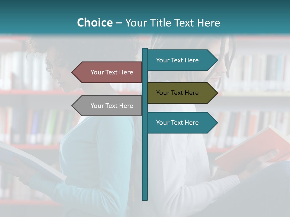 Library Dreadlocks Education PowerPoint Template