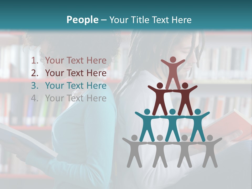 Library Dreadlocks Education PowerPoint Template