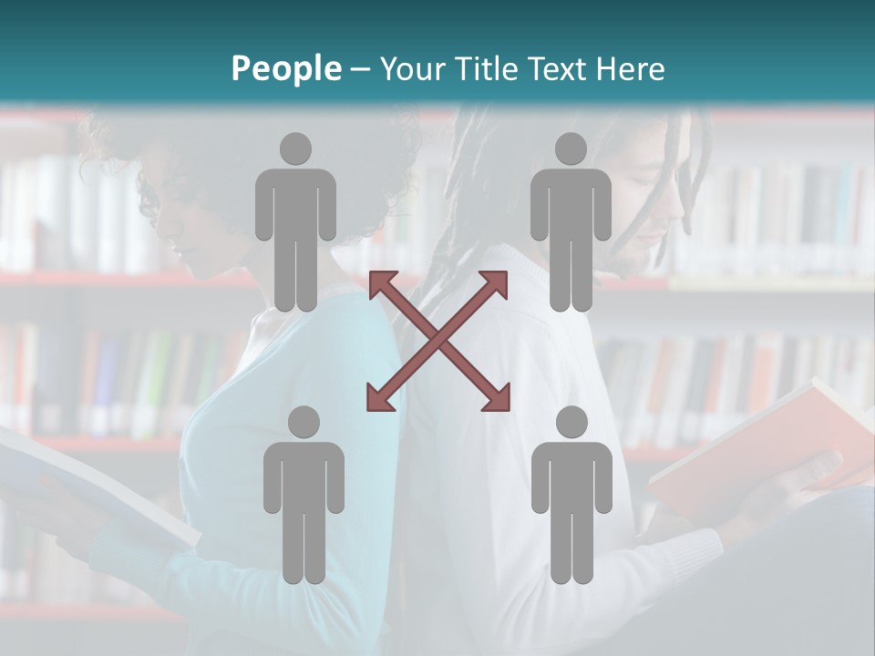 Library Dreadlocks Education PowerPoint Template