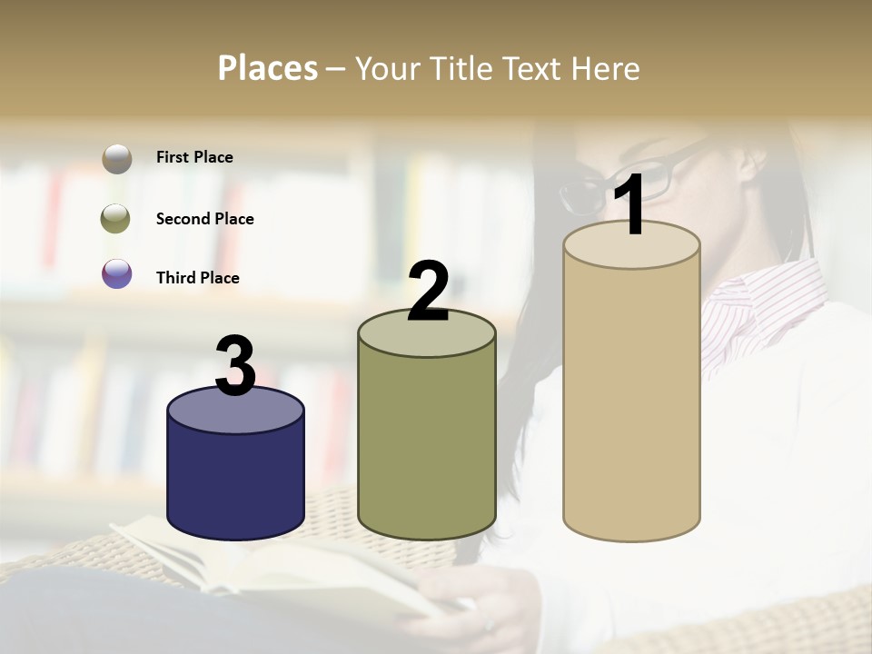 Attractive Smiling Person PowerPoint Template