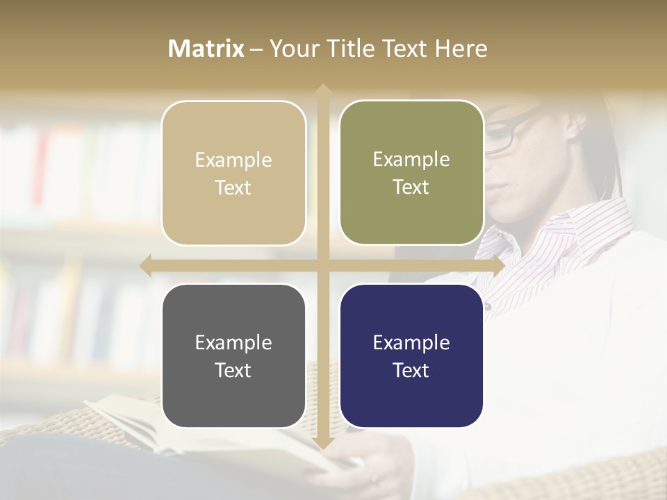Attractive Smiling Person PowerPoint Template