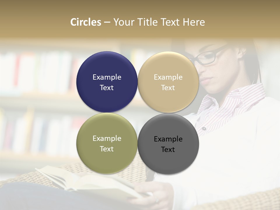 Attractive Smiling Person PowerPoint Template