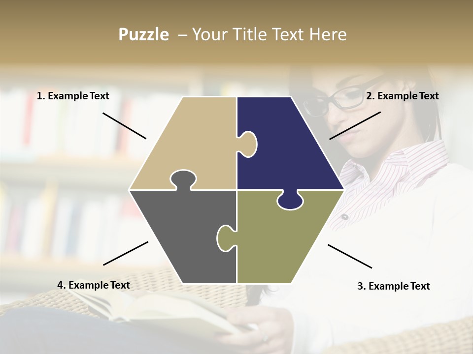 Attractive Smiling Person PowerPoint Template