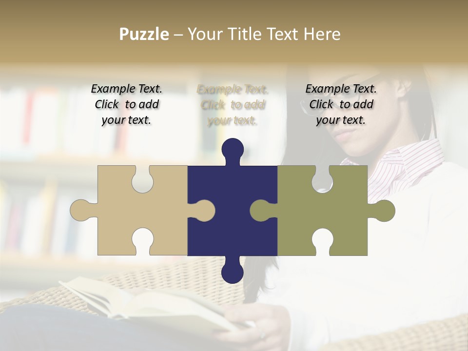 Attractive Smiling Person PowerPoint Template