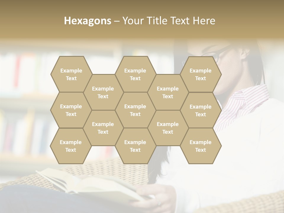 Attractive Smiling Person PowerPoint Template