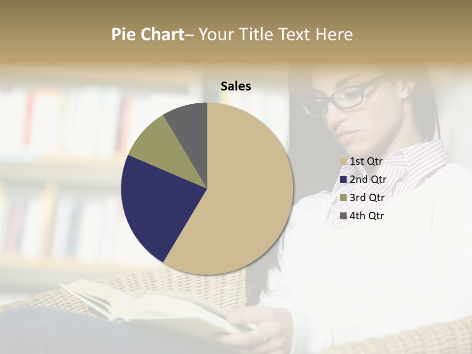 Attractive Smiling Person PowerPoint Template