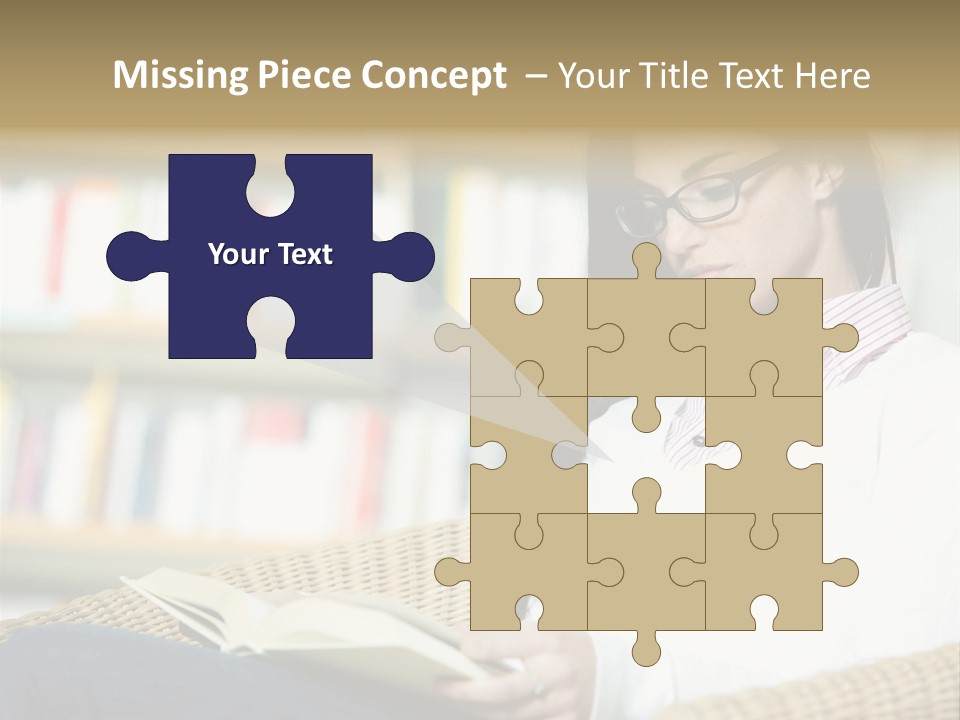 Attractive Smiling Person PowerPoint Template