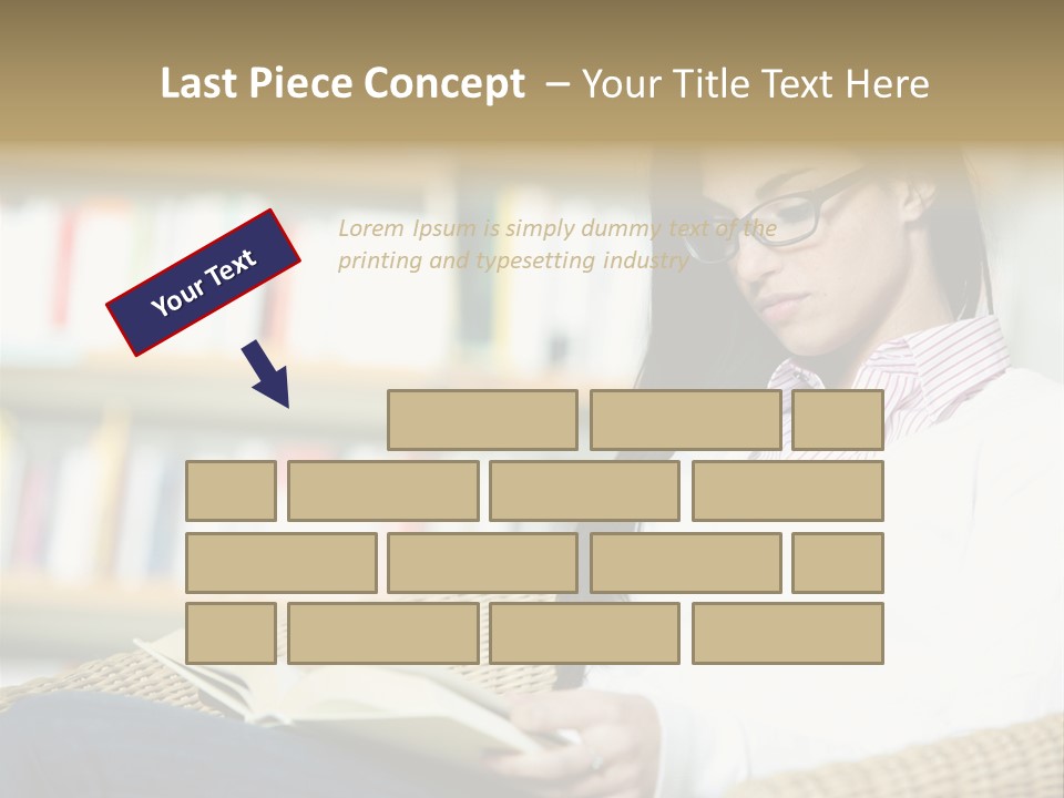 Attractive Smiling Person PowerPoint Template