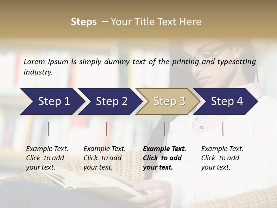 Attractive Smiling Person PowerPoint Template