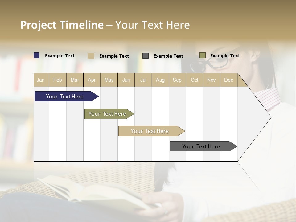 Attractive Smiling Person PowerPoint Template