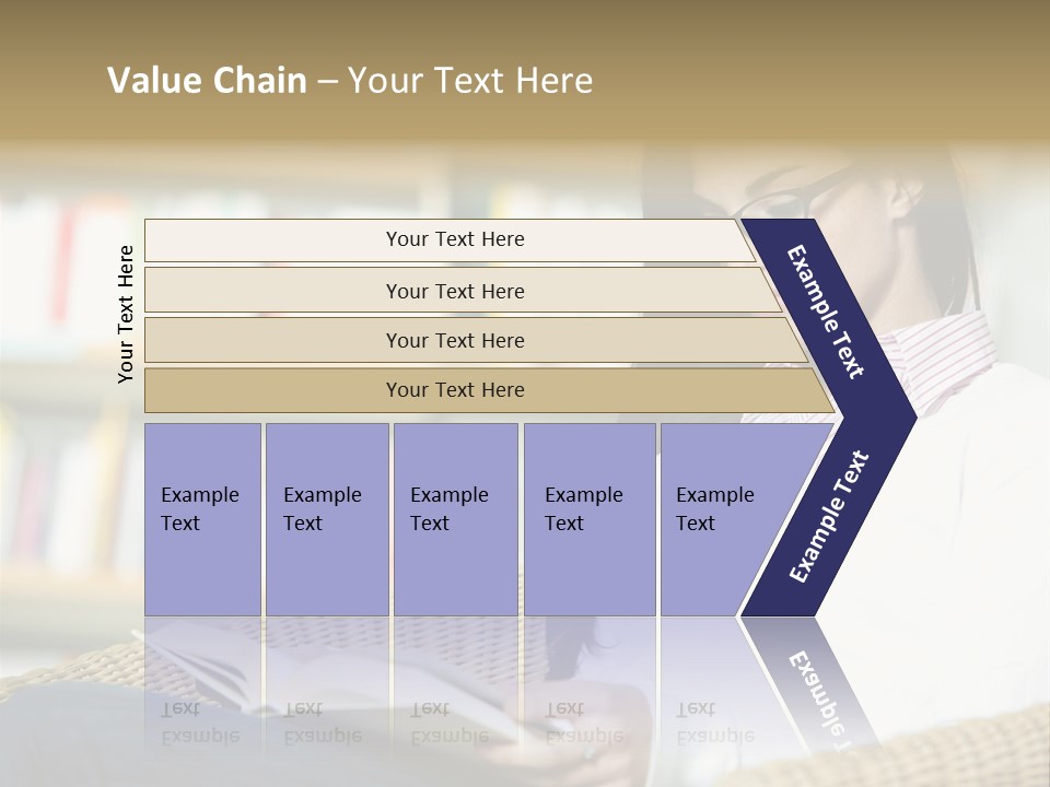 Attractive Smiling Person PowerPoint Template