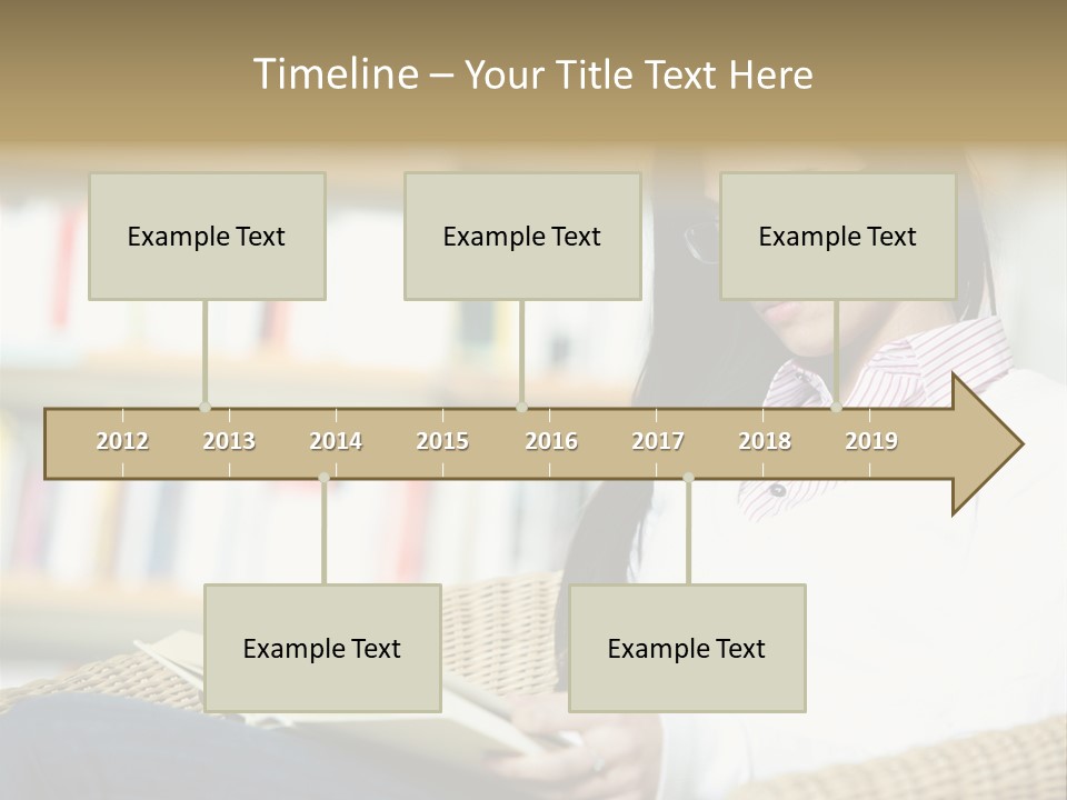 Attractive Smiling Person PowerPoint Template