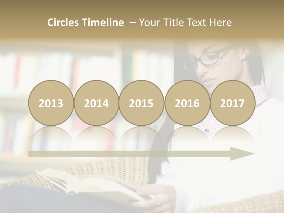 Attractive Smiling Person PowerPoint Template