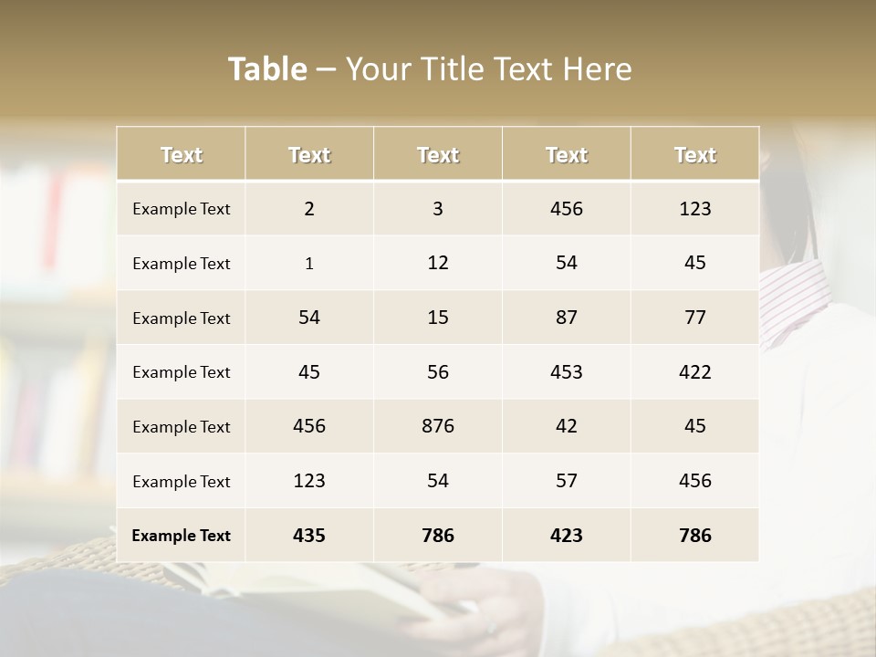 Attractive Smiling Person PowerPoint Template