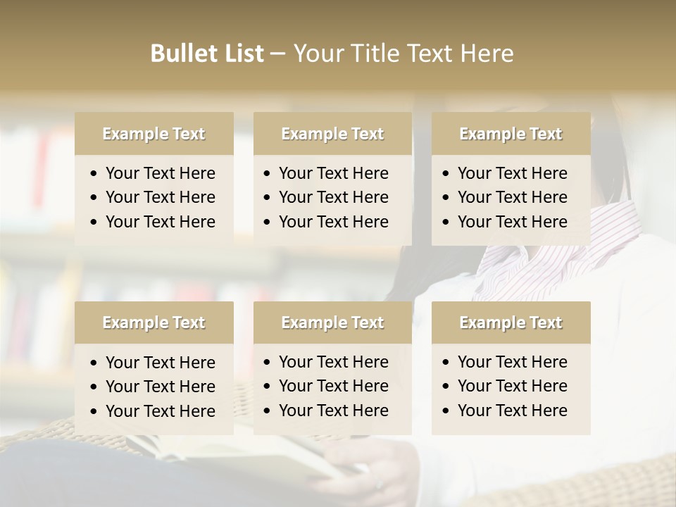 Attractive Smiling Person PowerPoint Template