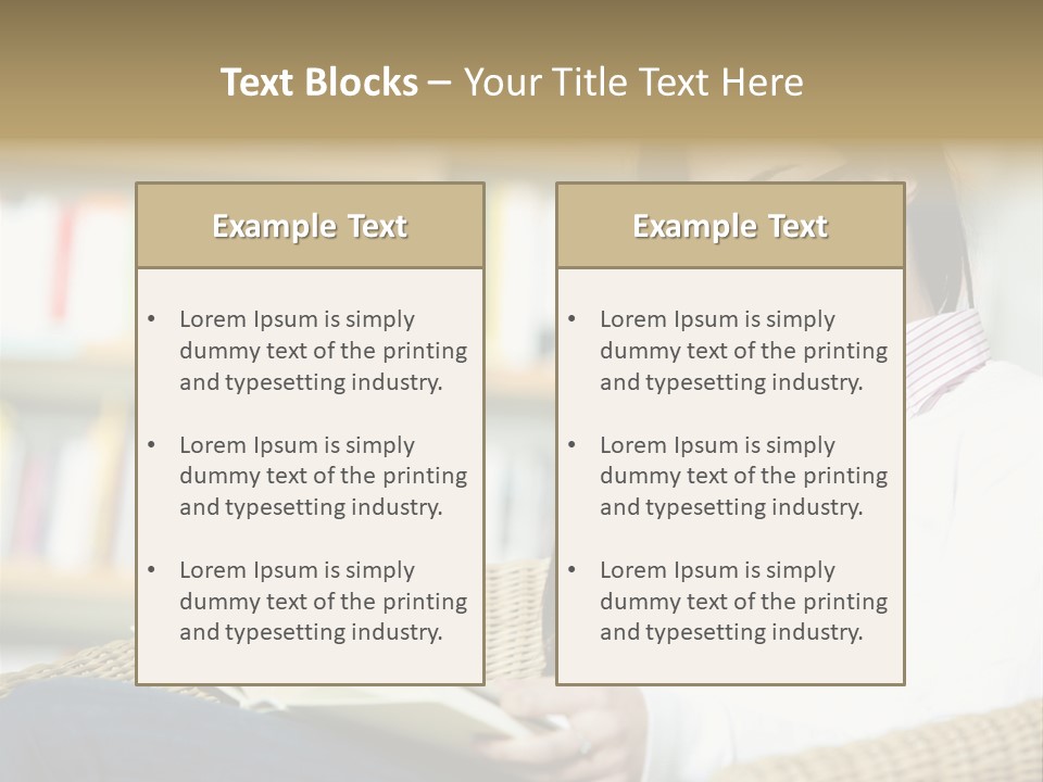 Attractive Smiling Person PowerPoint Template
