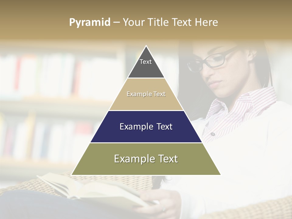 Attractive Smiling Person PowerPoint Template