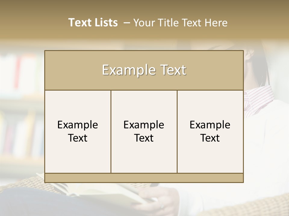 Attractive Smiling Person PowerPoint Template