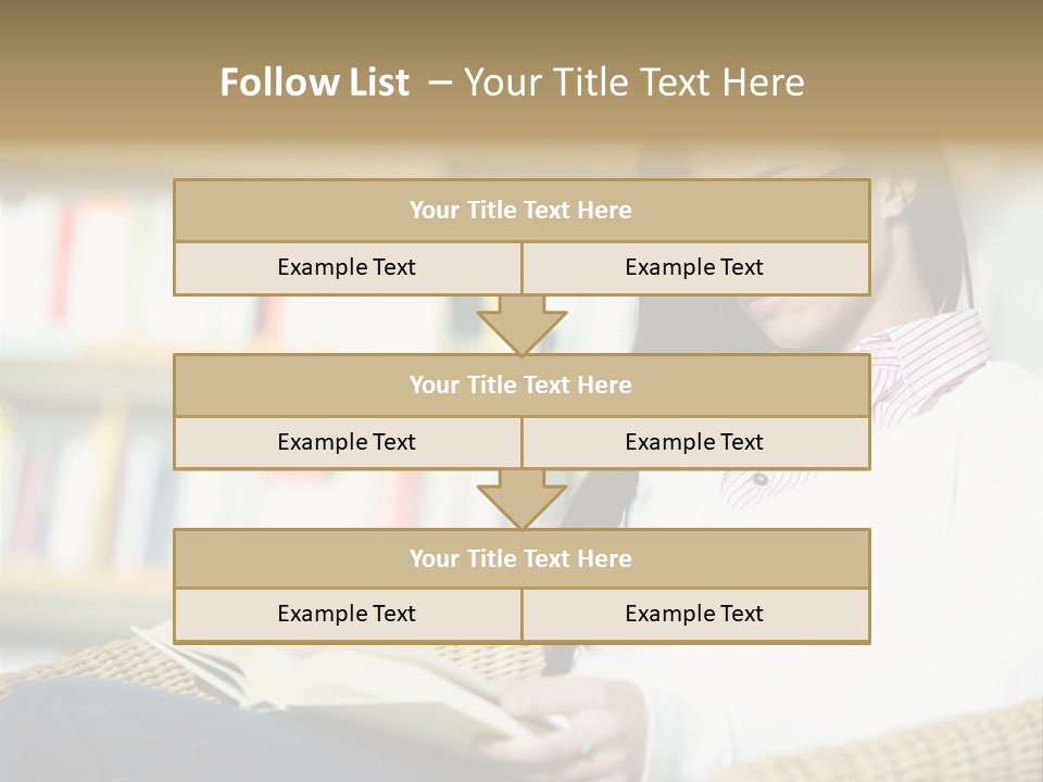 Attractive Smiling Person PowerPoint Template