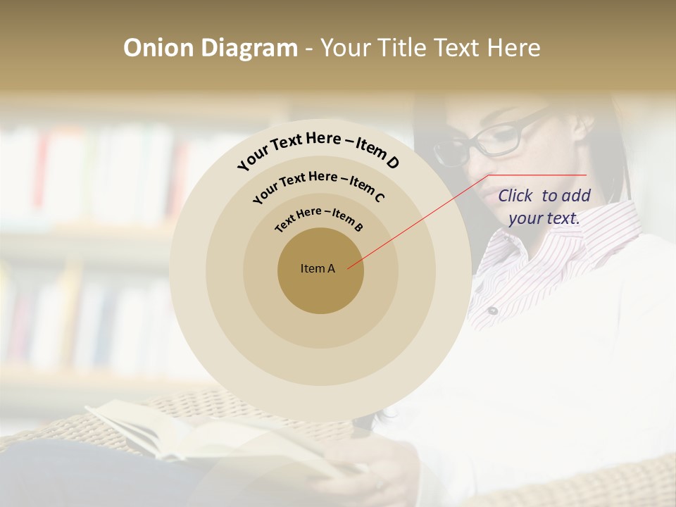 Attractive Smiling Person PowerPoint Template