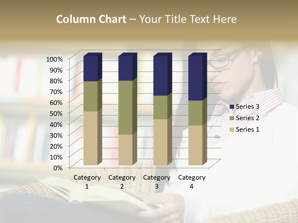 Attractive Smiling Person PowerPoint Template