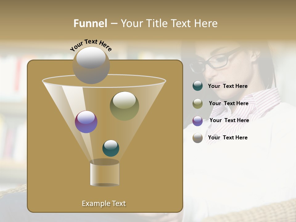Attractive Smiling Person PowerPoint Template