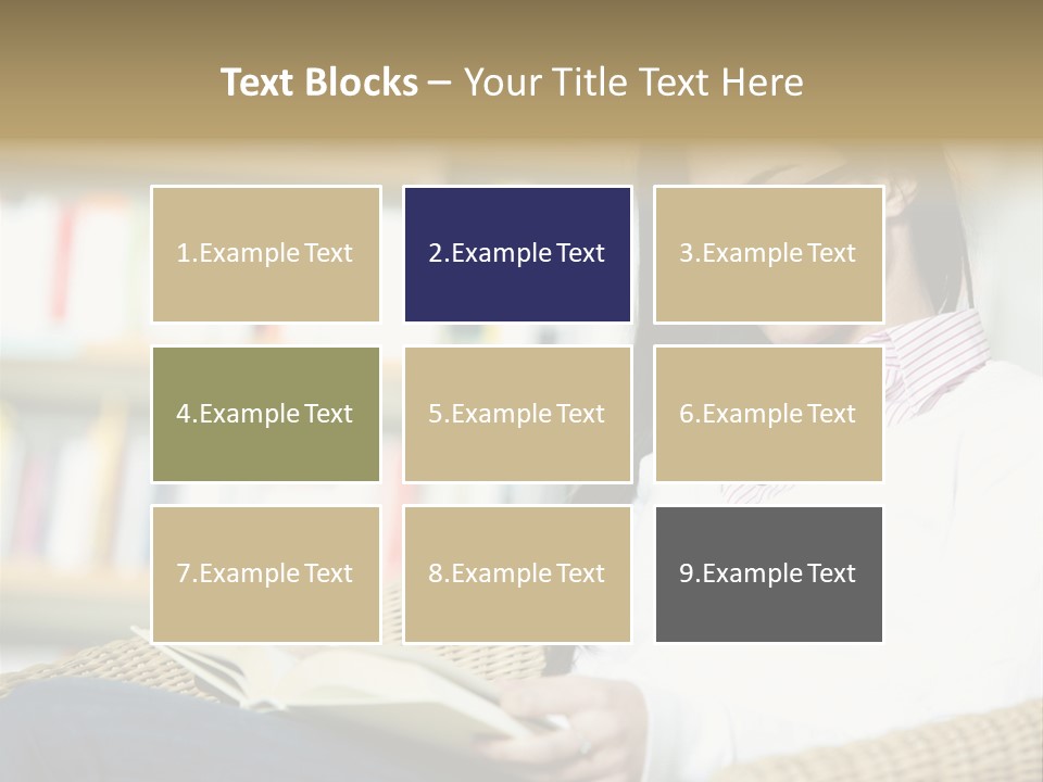 Attractive Smiling Person PowerPoint Template