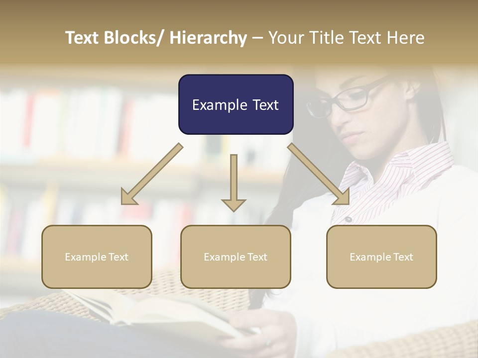 Attractive Smiling Person PowerPoint Template