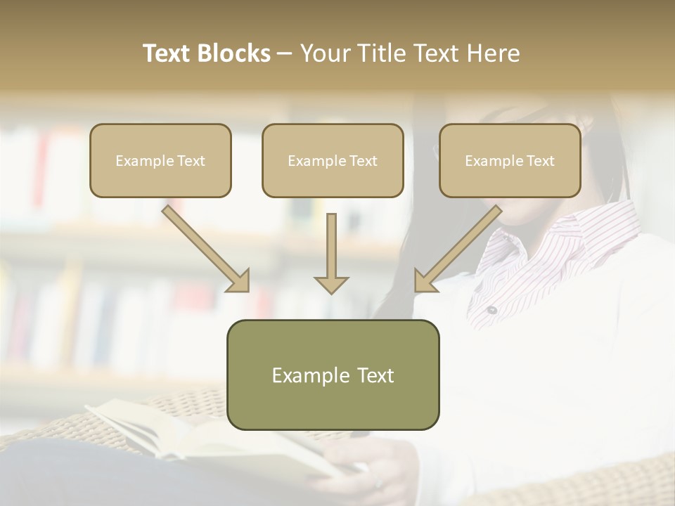 Attractive Smiling Person PowerPoint Template