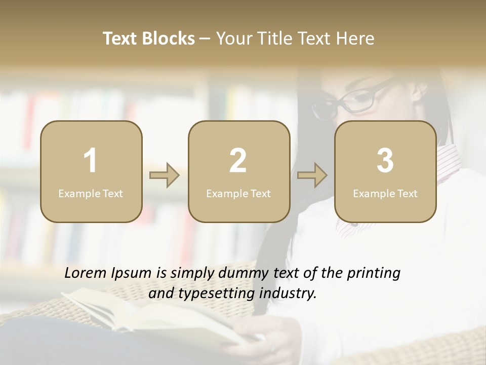 Attractive Smiling Person PowerPoint Template
