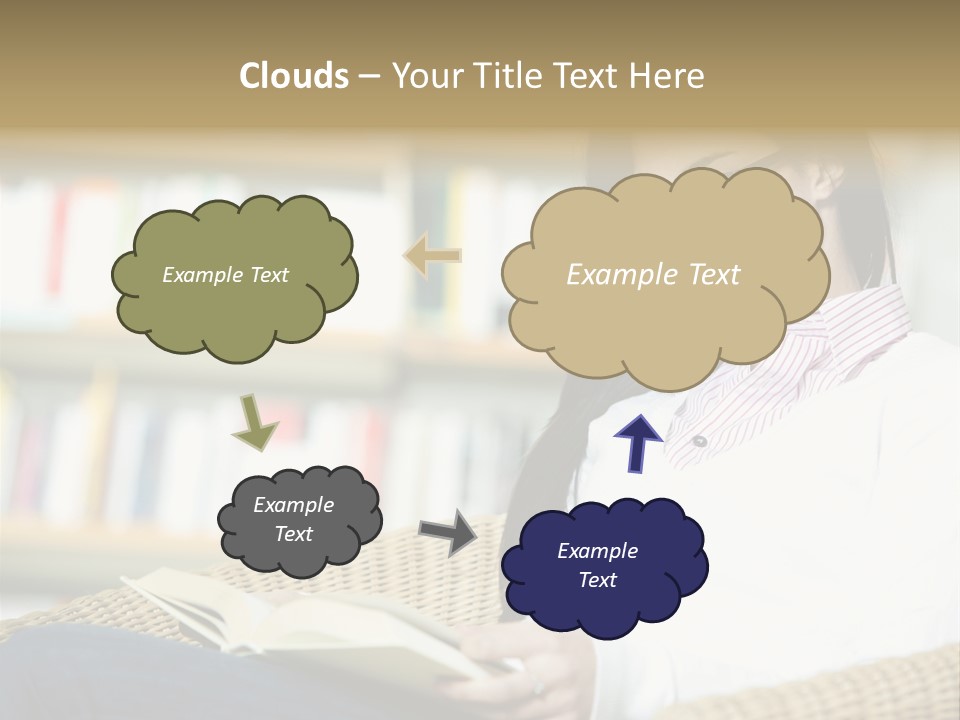 Attractive Smiling Person PowerPoint Template