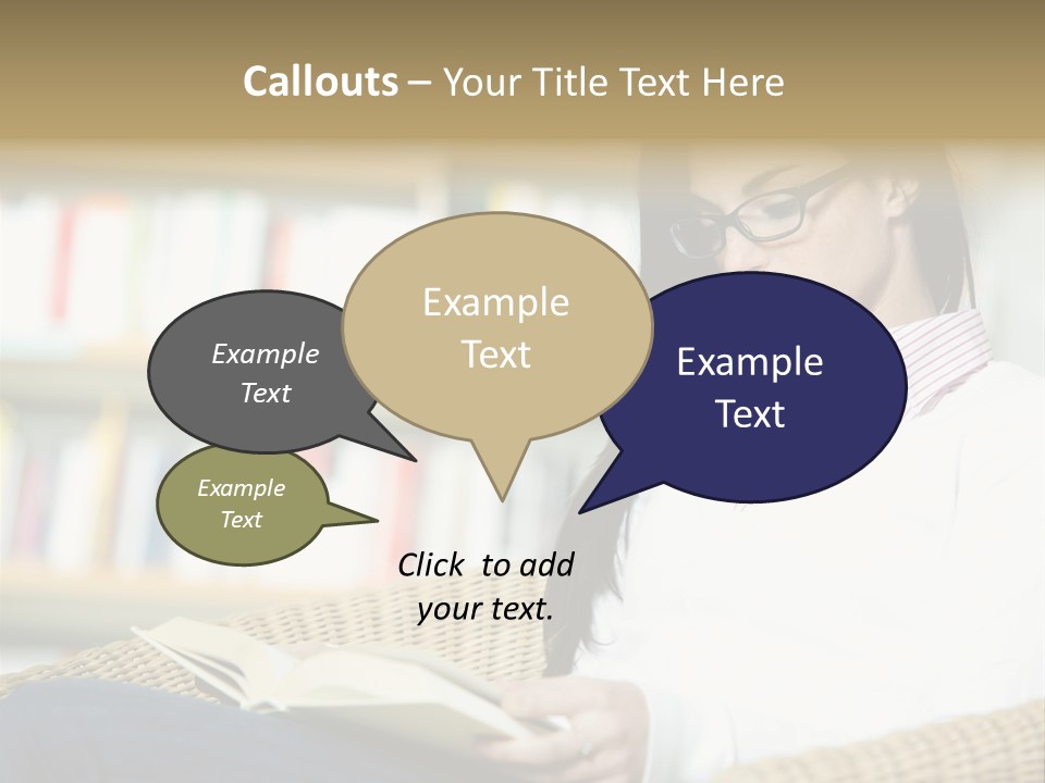 Attractive Smiling Person PowerPoint Template