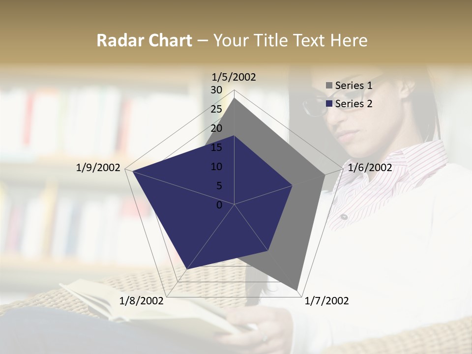 Attractive Smiling Person PowerPoint Template