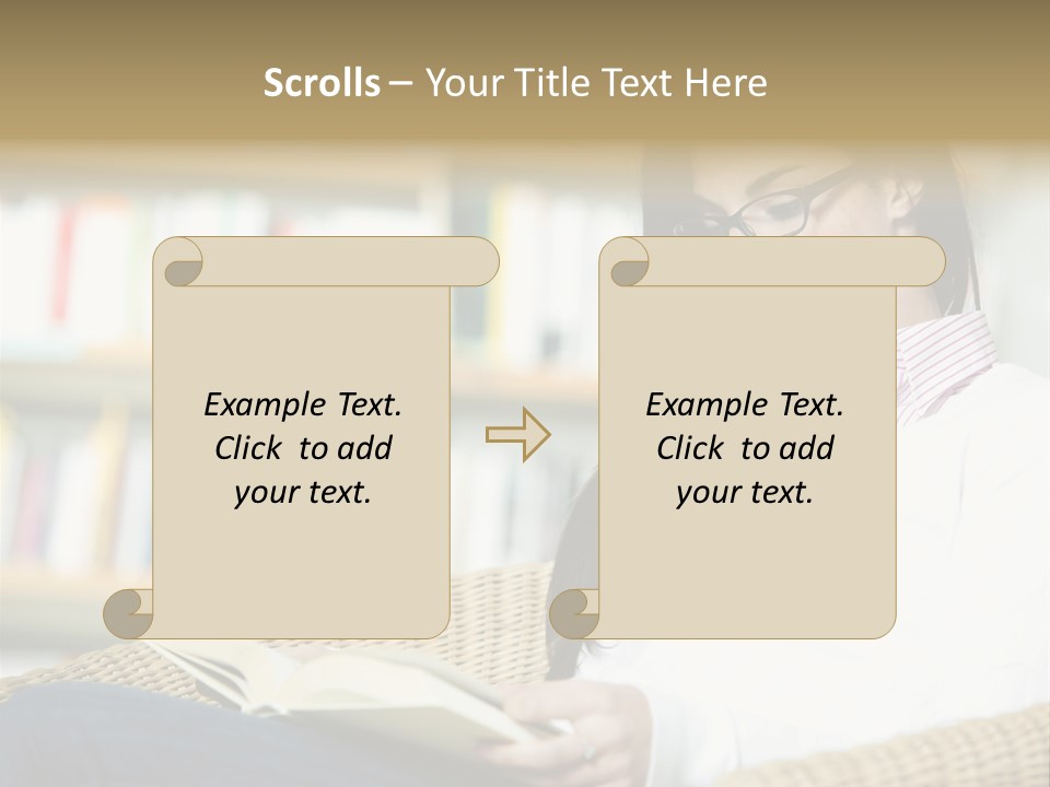 Attractive Smiling Person PowerPoint Template