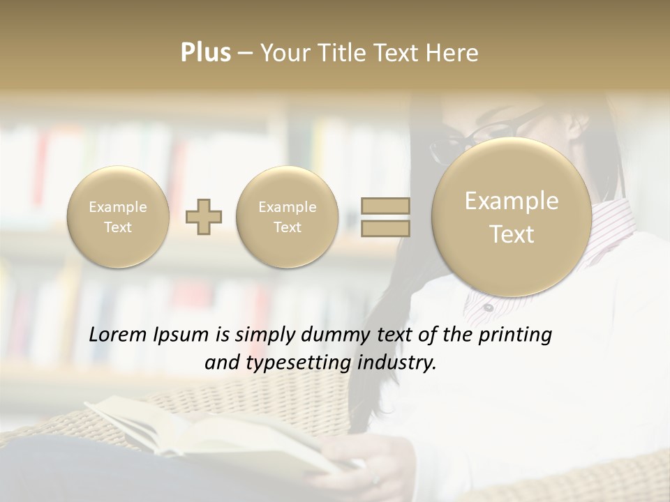 Attractive Smiling Person PowerPoint Template