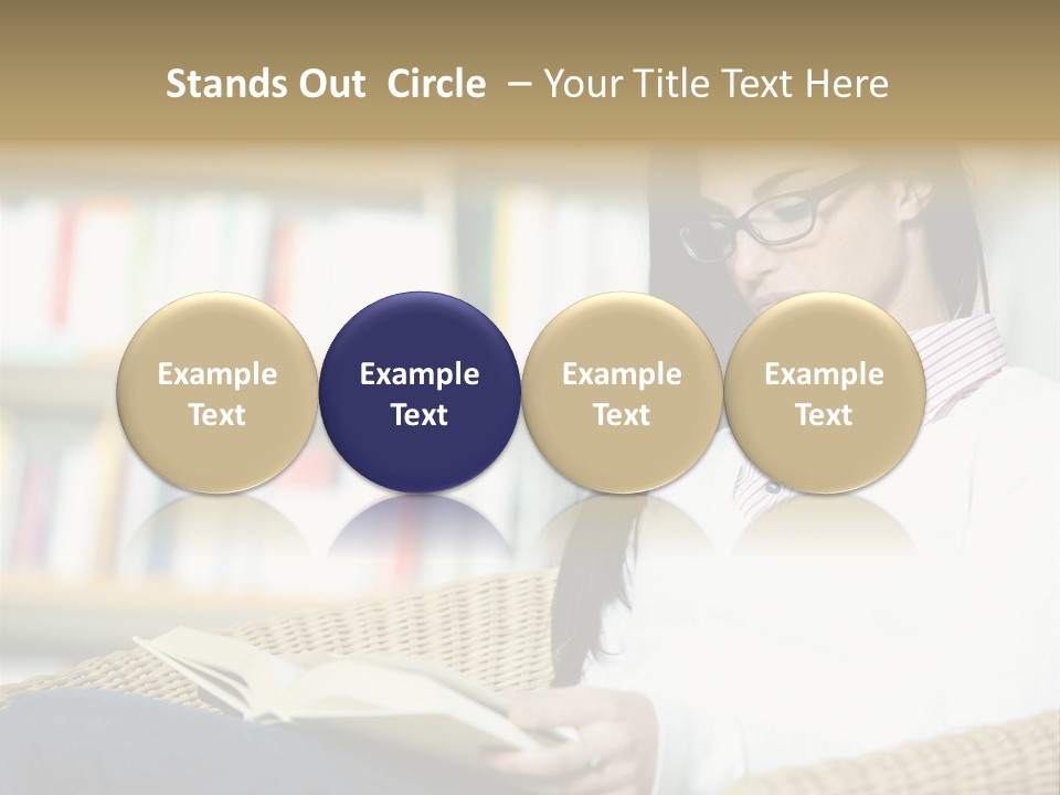 Attractive Smiling Person PowerPoint Template