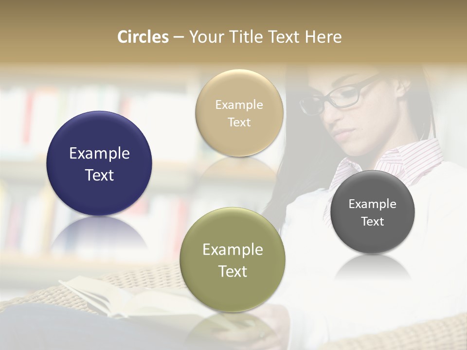 Attractive Smiling Person PowerPoint Template