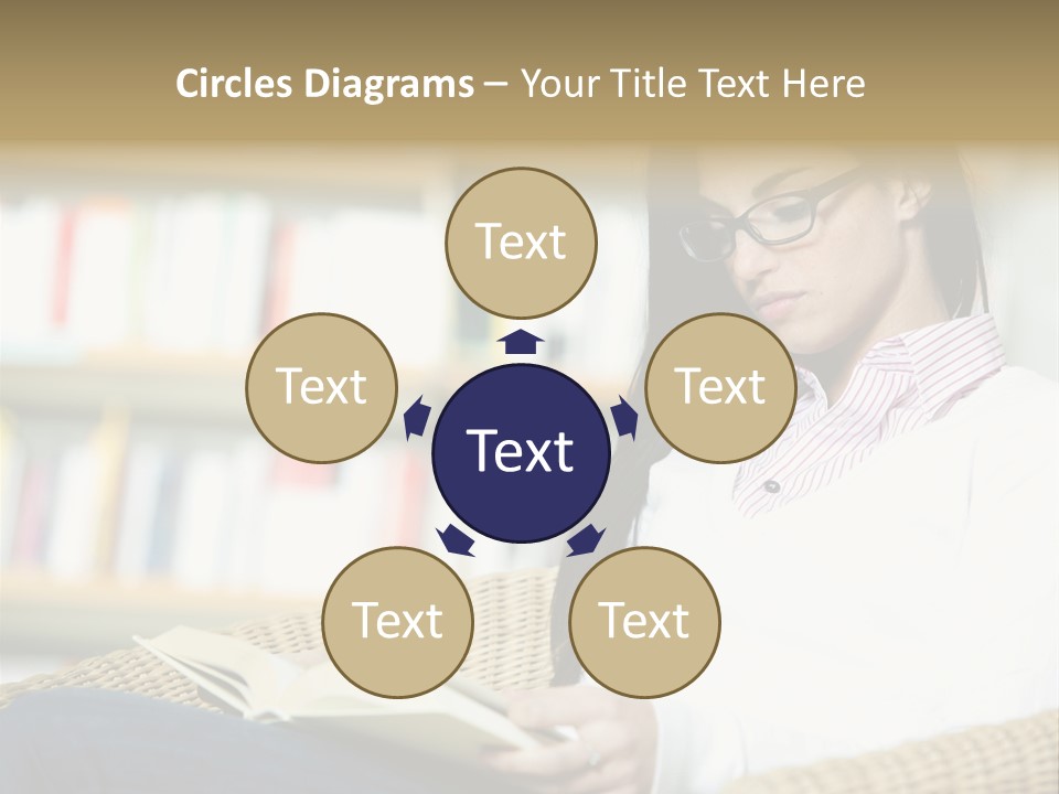 Attractive Smiling Person PowerPoint Template