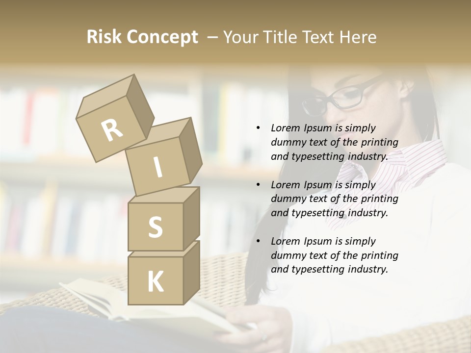 Attractive Smiling Person PowerPoint Template