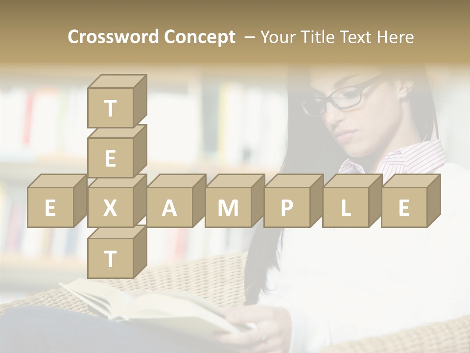 Attractive Smiling Person PowerPoint Template