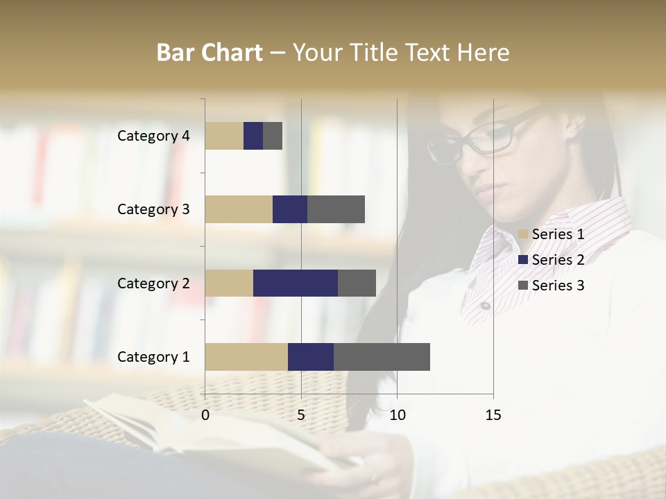 Attractive Smiling Person PowerPoint Template