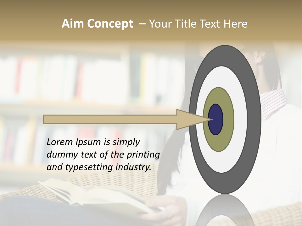 Attractive Smiling Person PowerPoint Template