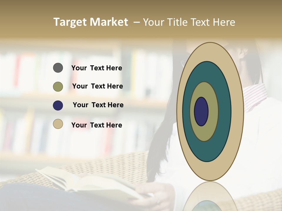 Attractive Smiling Person PowerPoint Template