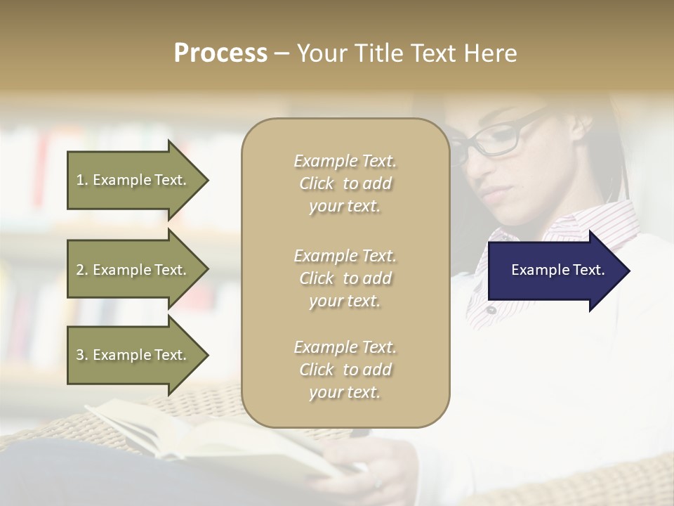 Attractive Smiling Person PowerPoint Template
