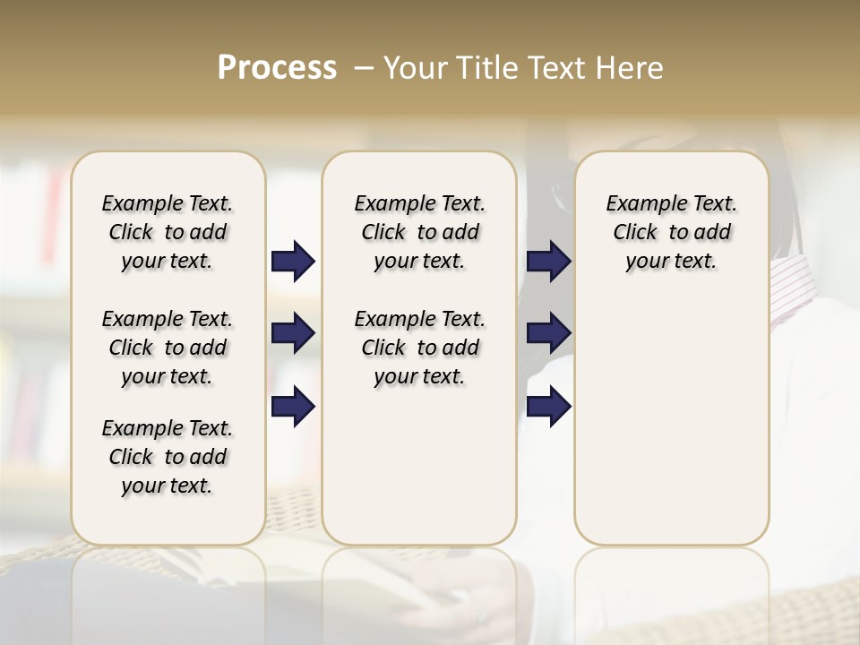 Attractive Smiling Person PowerPoint Template